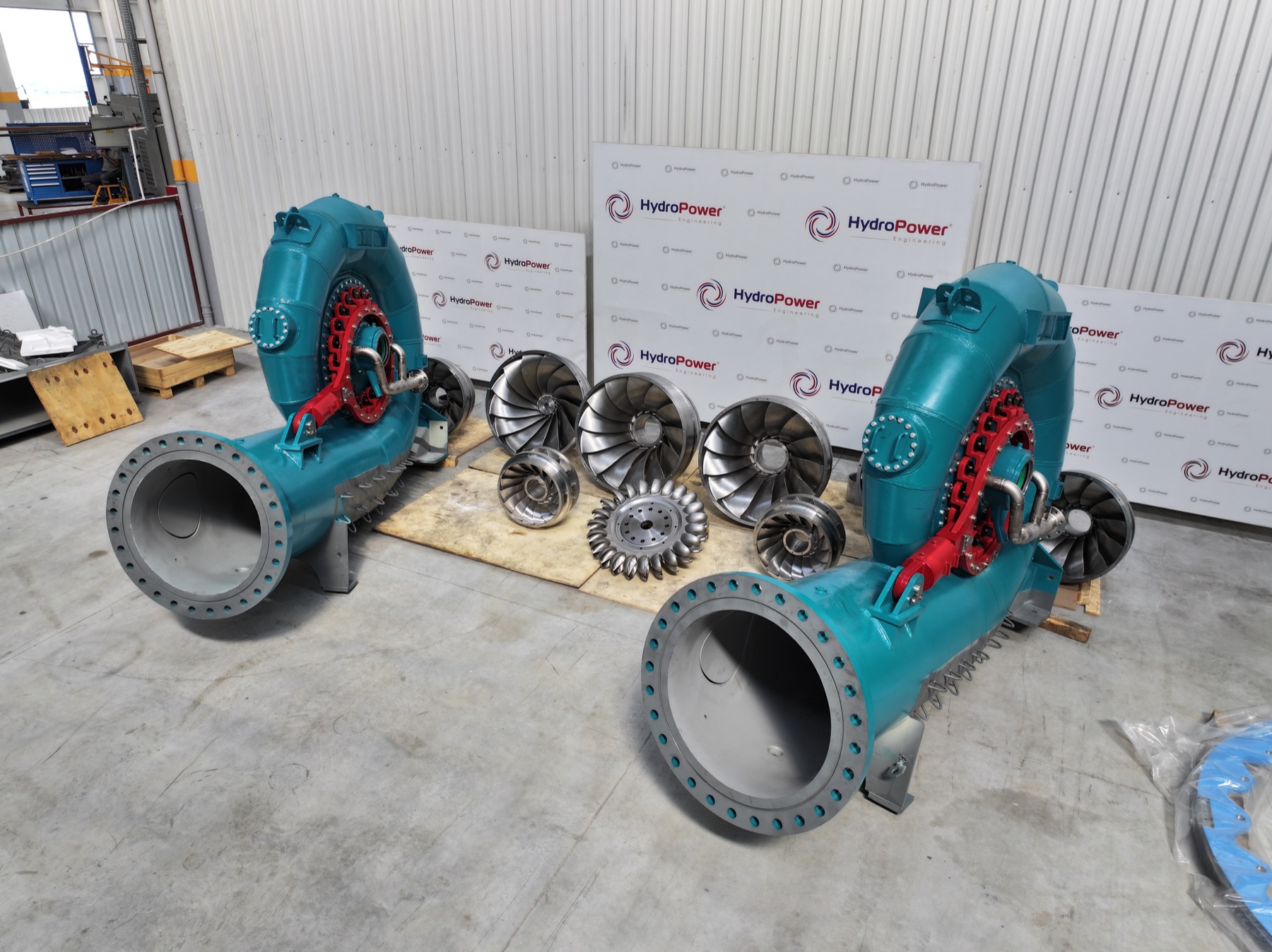 Completed HydroPower turbines and runners