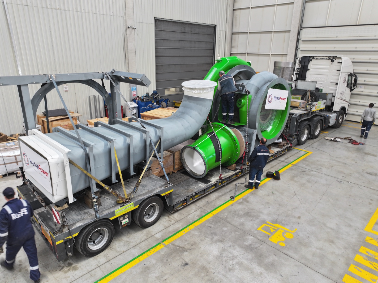 HydroPower equipment prepared for delivery